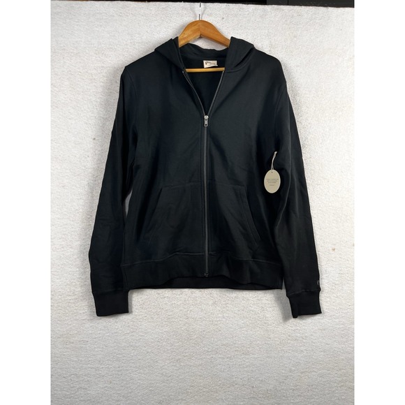 Pact Unisex S One For All Hoodie Black Zipper 100% Organic Cotton Athleisure NWT - Picture 1 of 9
